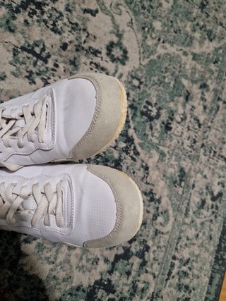 Zapatillas Kappa 43 vintage nuevas blanco gris nar