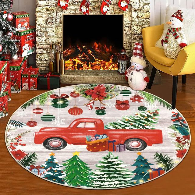 SÚPER OFERTA Alfombra Navideña Redonda NUEVO