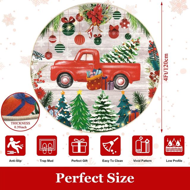 SÚPER OFERTA Alfombra Navideña Redonda NUEVO