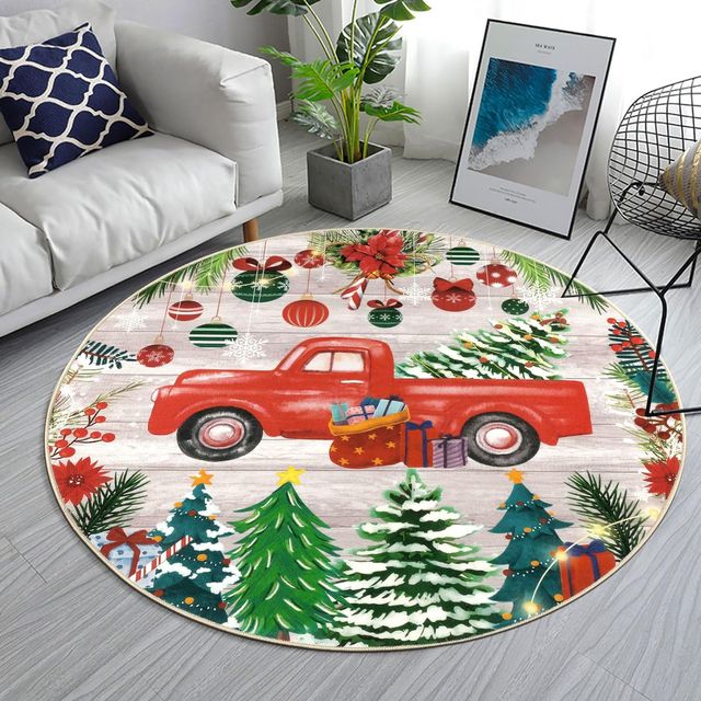 SÚPER OFERTA Alfombra Navideña Redonda NUEVO