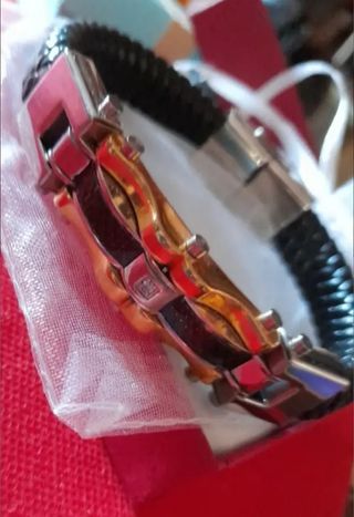 PULSERA DE CUERO NUEVA DE HOMBRE 