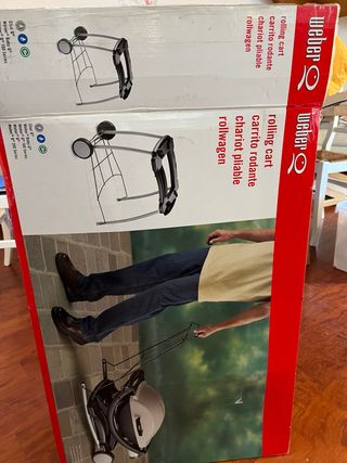 Griglia Weber a gas con carrellino