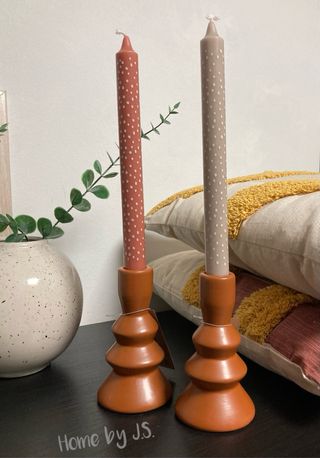 2 Portavelas + velas