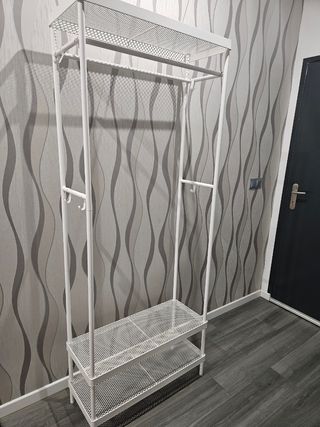 Perchero y zapatero recibidor