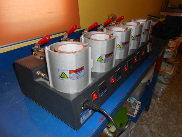 Prensa térmica 5 tazas sublimación