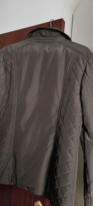 CHAQUETA MUJER MARRON 3 CUARTOS NUEVA