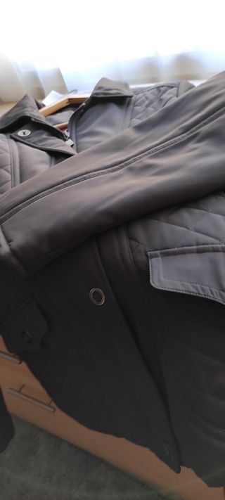 CHAQUETA MUJER MARRON 3 CUARTOS NUEVA