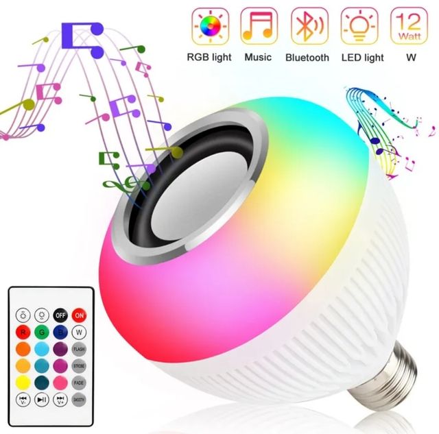 ✅️Bombilla música Led colores✅️