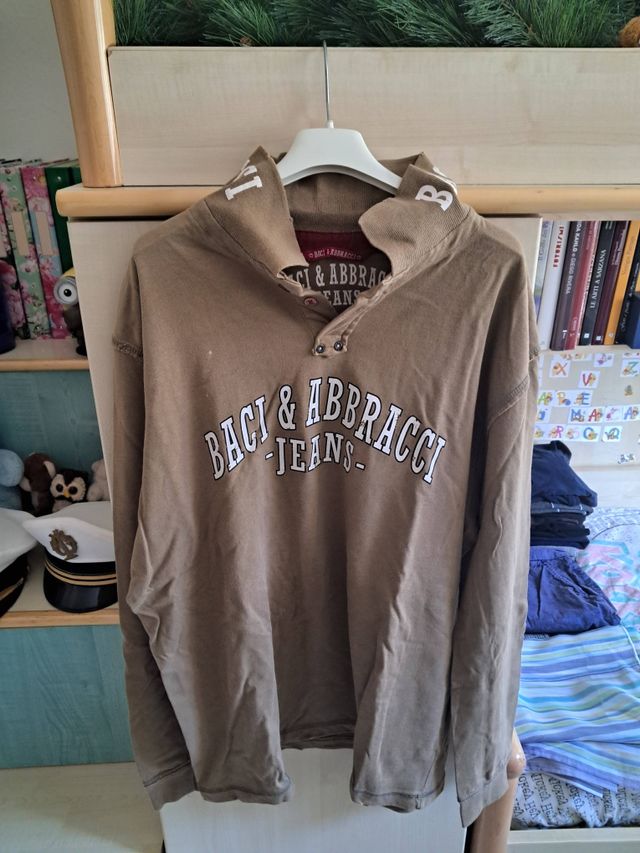 Maglia lunga marrone chiaro Baci & Abbracci XL