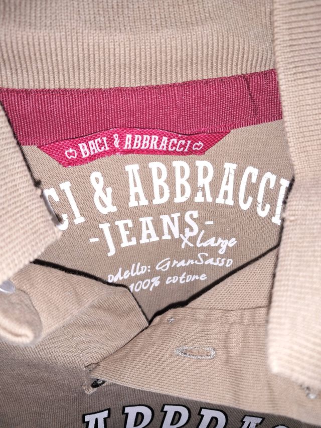 Maglia lunga marrone chiaro Baci & Abbracci XL