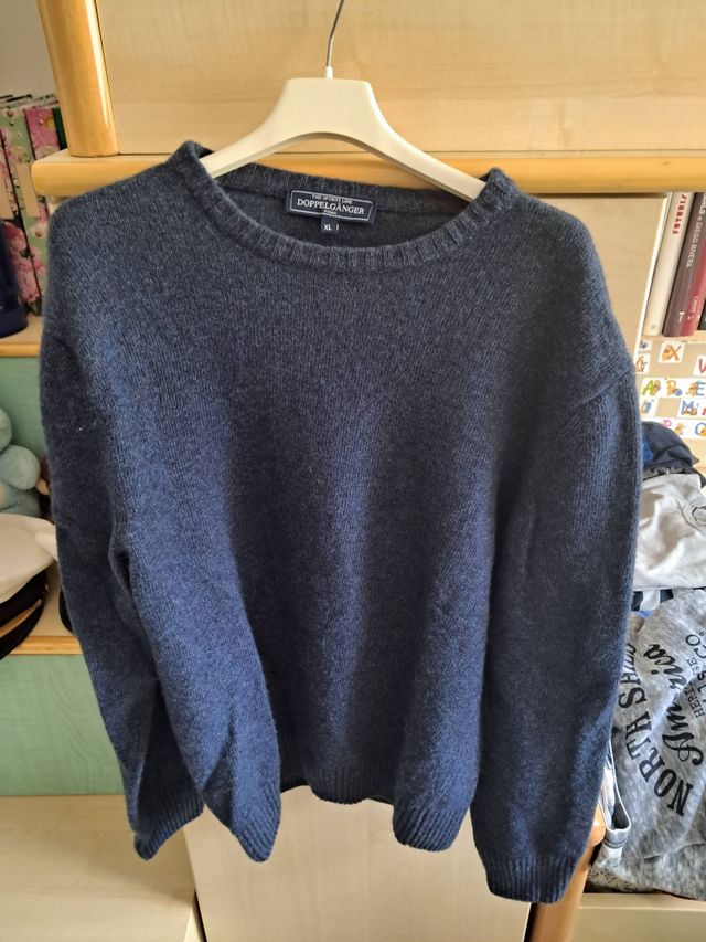 Maglione girocollo blu Doppelganger XL