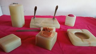 Juego de mesa escritorio. Escribania...