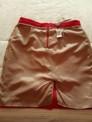 Falda rojo valentino zendra 