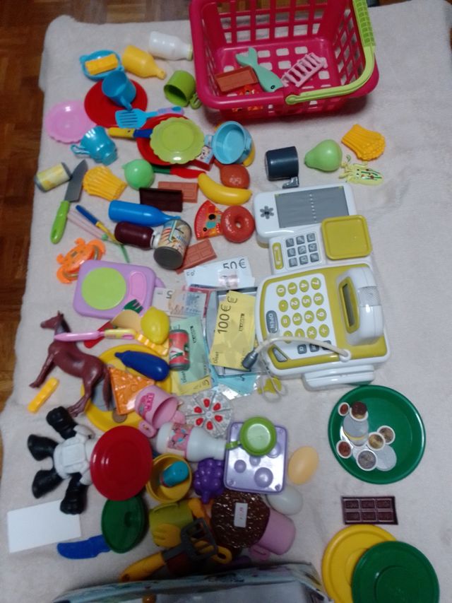 Lote infantil cajero y accesorios