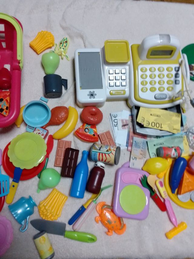 Lote infantil cajero y accesorios