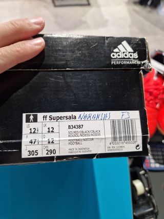 Bota futbol sala adidas supersala n 47.5