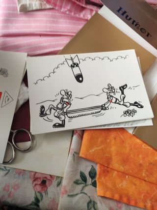 Regalo Fiestas, tarjetas Antiguas