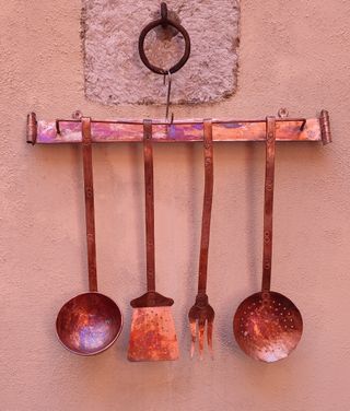 Utensili da cucina in rame