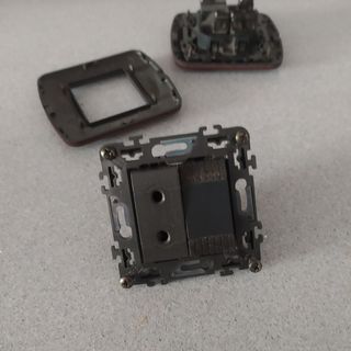 Interruptor 2 unidades,imitación madera