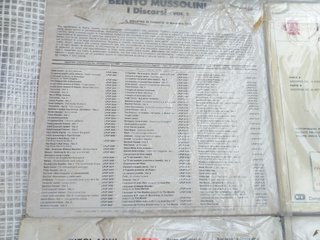 dischi MUSSOLINI storia guerra