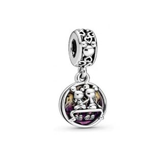 Abalorio mickey&minniecolor 925