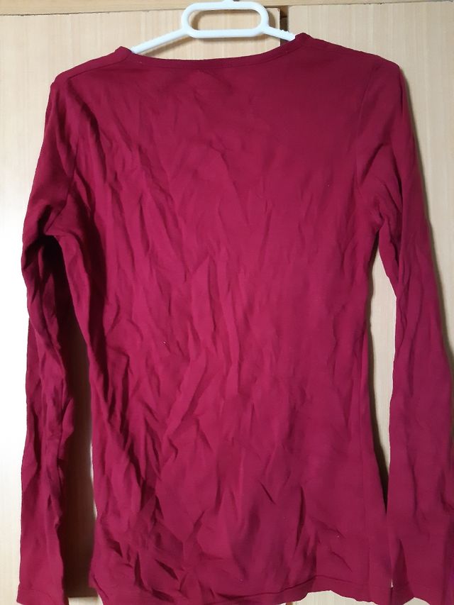 T-shirt blusa a manica lunga