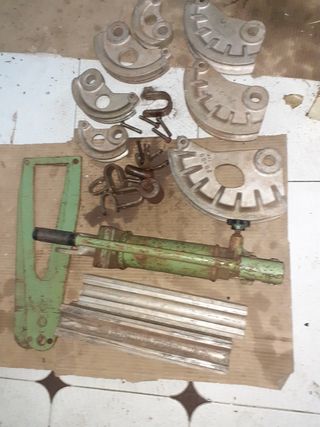 Curvadora tubos/prensa terminales hidráulica