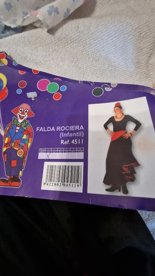 2 Faldas rociera/flamenca para niña