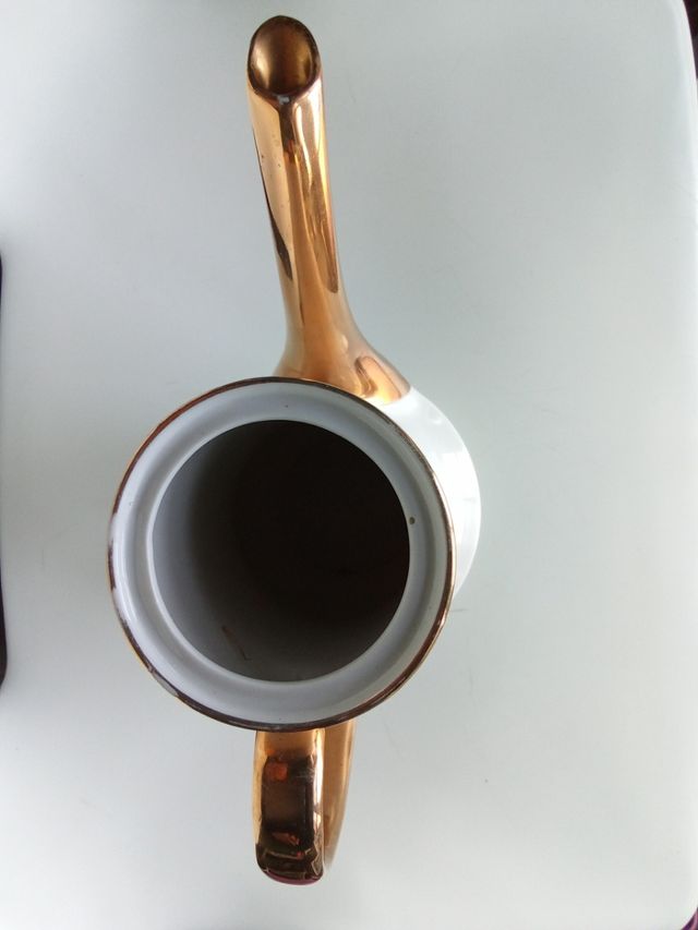 Vaso in porcellana spagnola antica, fiore in ceramica