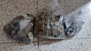 Monedas de pesetas,1,5,25,50,100,200,500