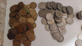 Monedas de pesetas,1,5,25,50,100,200,500