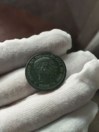 🪙 MONEDA 5centimos 1879 Alfonso XII