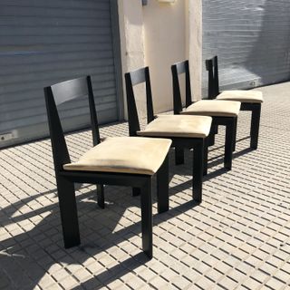 Sillas vintage estilo Cassina 80s Diseño