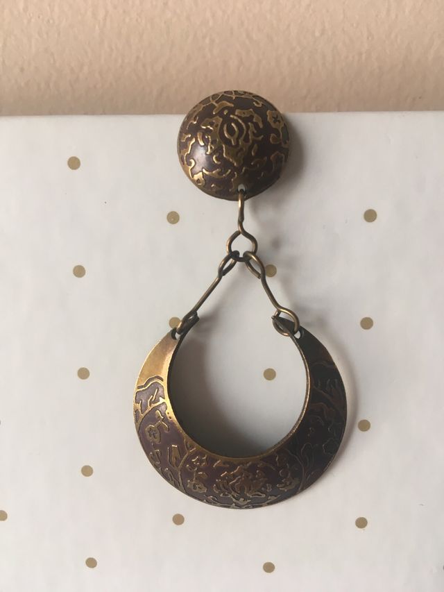 Pendientes Vintage de Latón