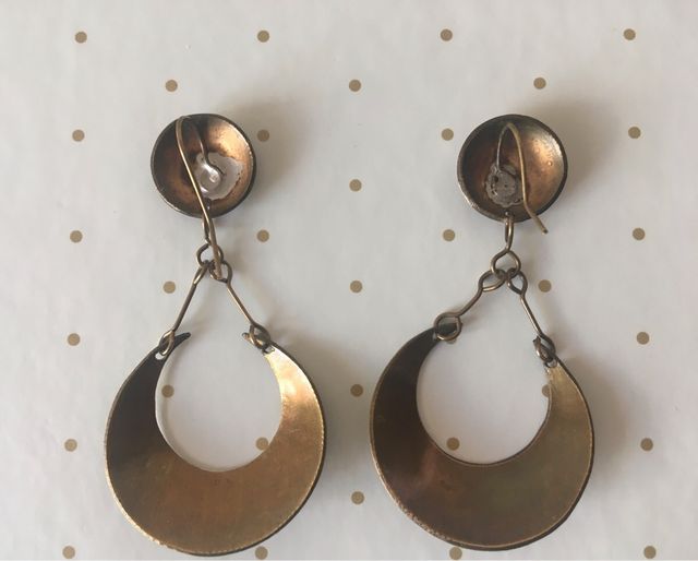 Pendientes Vintage de Latón