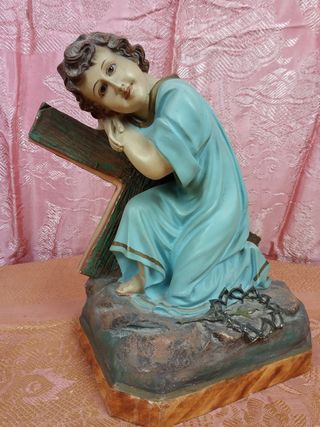 Imagen Antiguo Niño Jesús Pasión Olot S.XIX 29CMS