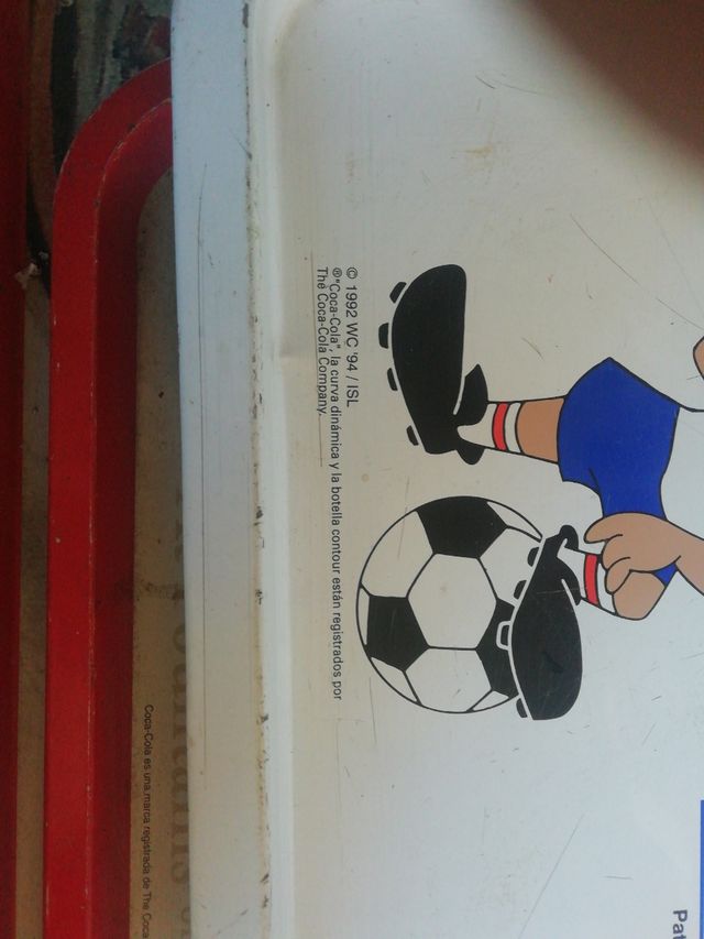 3 bandejas de COCA-COLA una de worldcup Usa 94