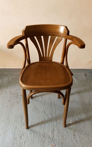 lote sillas thonet madera apoyabrazos