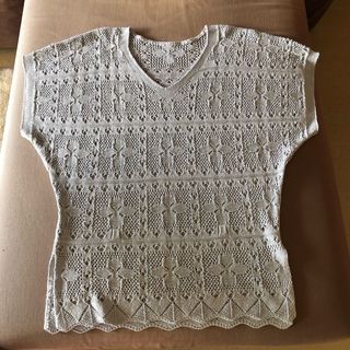 Suéter jersey túnica encaje talla 40/L