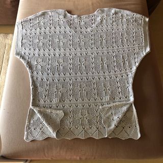 Suéter jersey túnica encaje talla 40/L