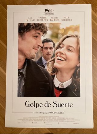 Poster Cine golpe de suerte. Woody Allen