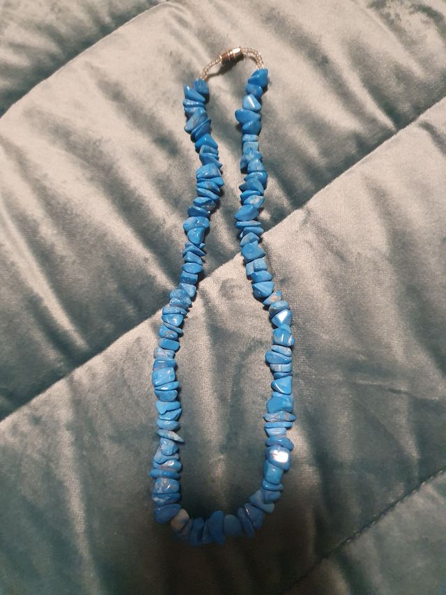 Collar piedra Turquesa 20cm