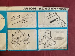 Juego antiguo avión acrobático Rico