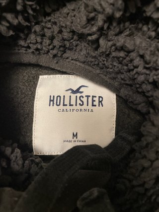 Sudadera Hollister talla M, capucha borreguillo