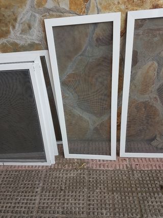 MOSQUITERAS CORREDERAS DE ALUMINIO , CAMBIO POR AL