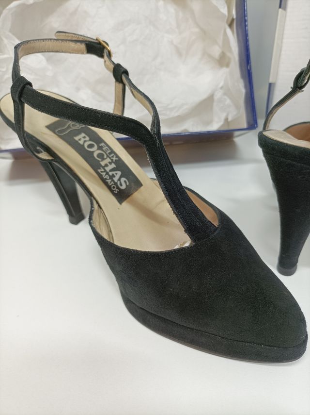 ZAPATOS PIEL (antelina) Núm.36 Felix ROCHAS