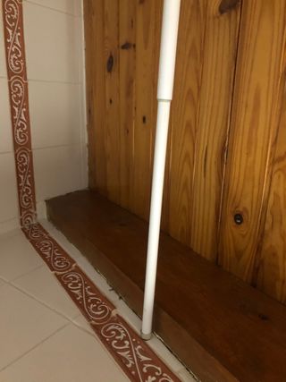 Cortina de baño y barra extensible ducha - bañera