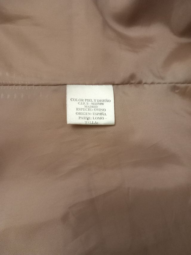 Chaquetón piel talla 42