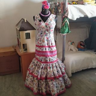 Traje flamenca gitana sevillana t.44