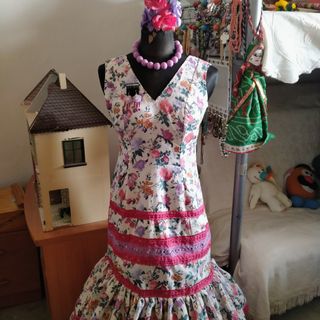 Traje flamenca gitana sevillana t.44